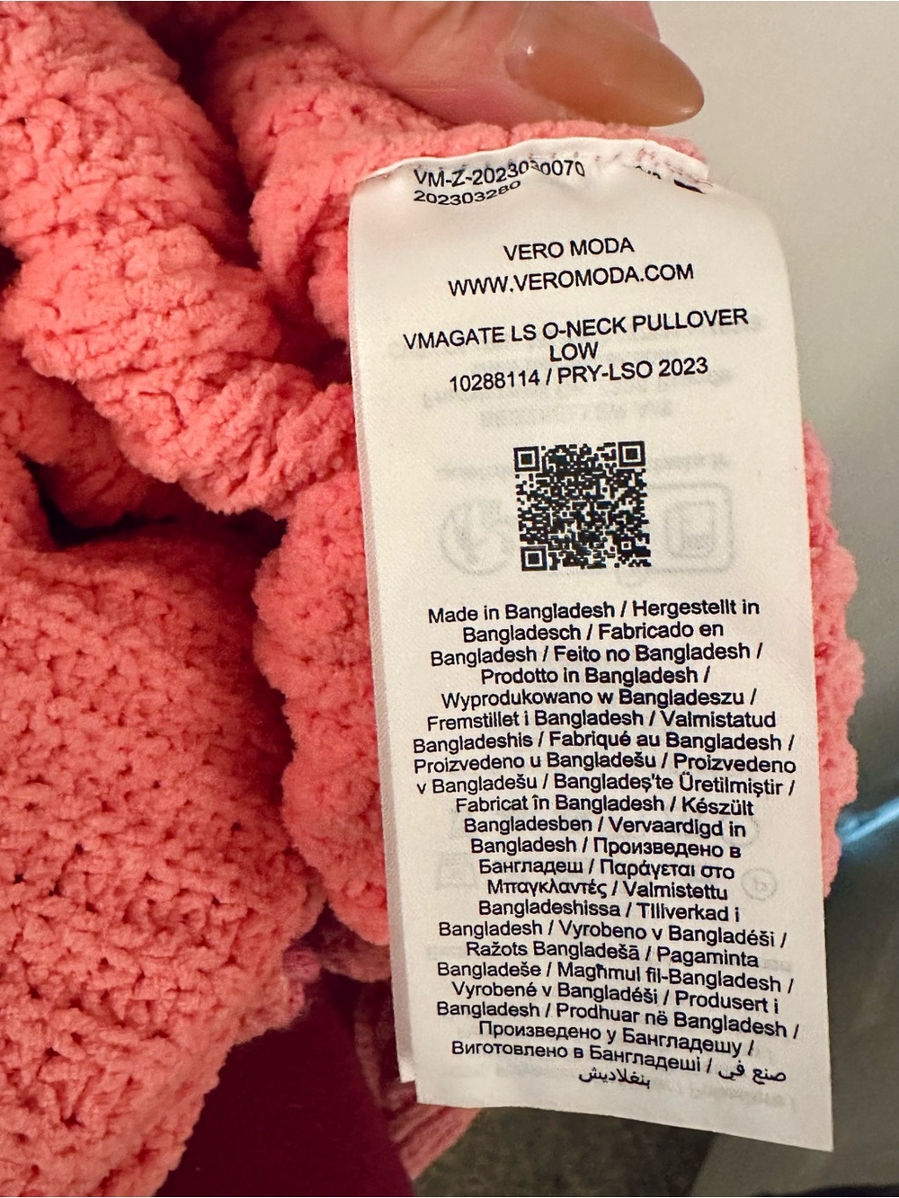 Vero Moda Pink Crewneck Chunky Knit Sweater - Picture 5 of 6